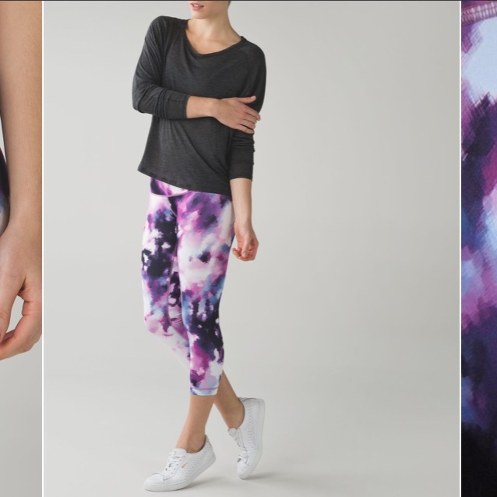 Lululemon Wunder Under Crop Blooming Pixie Multi 4